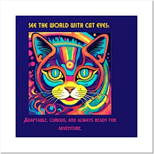 Cat Eyes (Motivation and Inspiration) Posters and Art